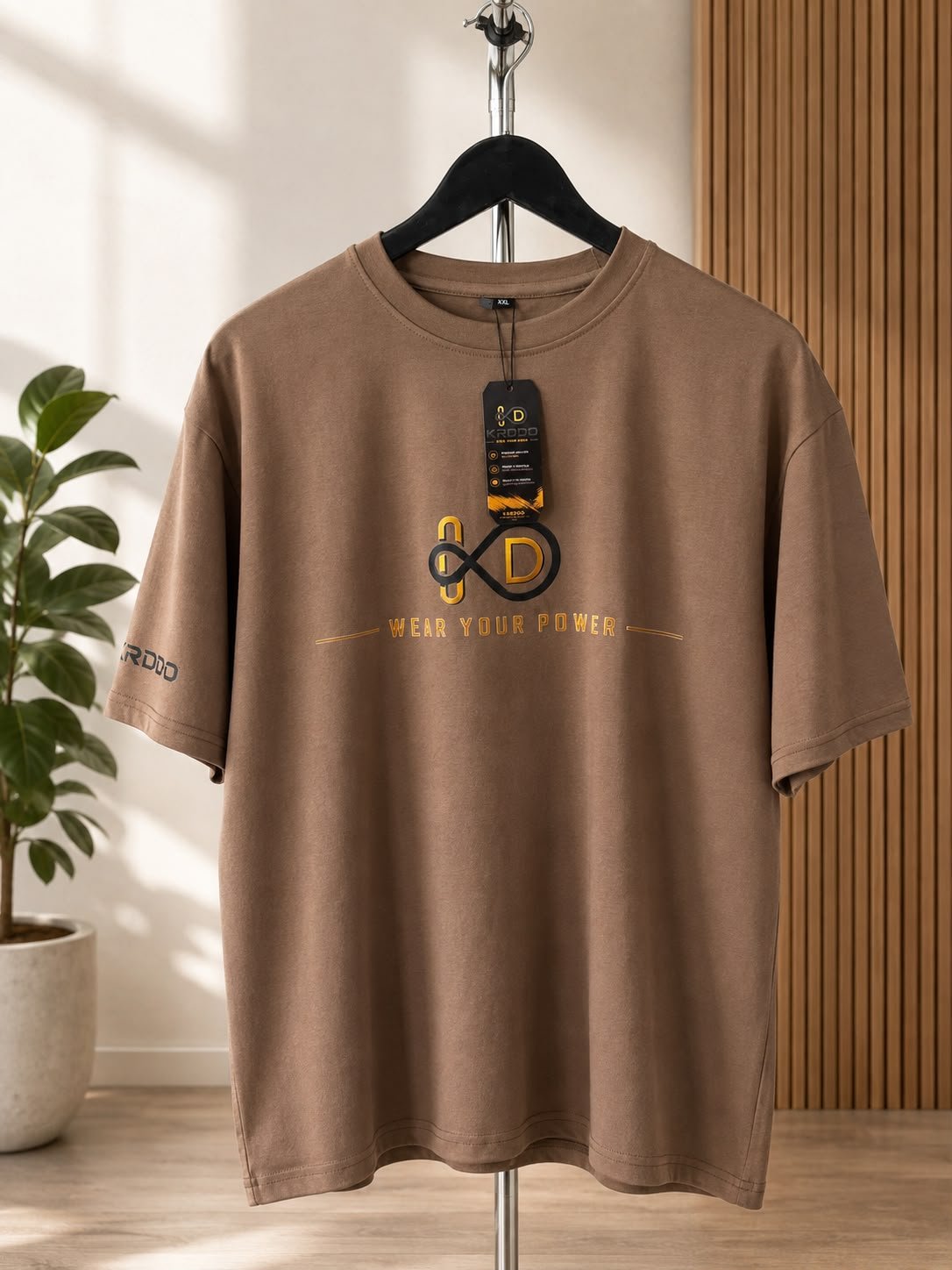 Brown Round Neck T-Shirt