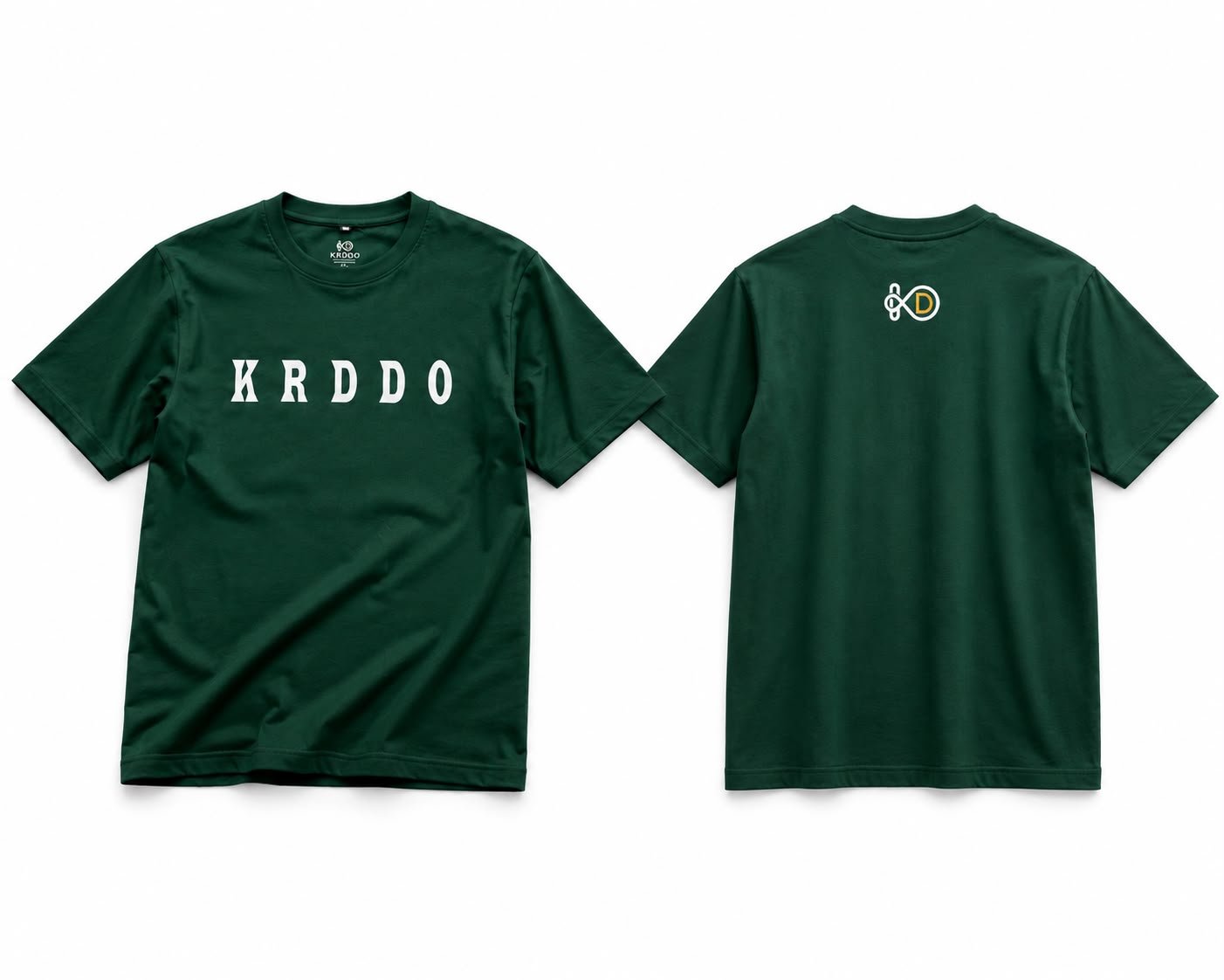 Deep Green Round Fit Neck T-shirts
